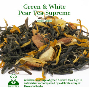 Green and White Pear Cream Tea Supreme - Distinctly Tea Inc.